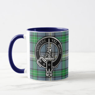 Caneca Clan MacDowall Crest e Tartan Mug