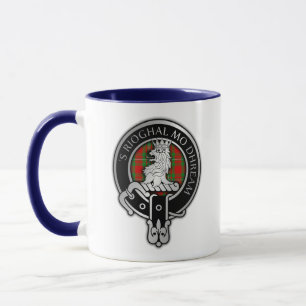 Caneca Clan MacGregor Crest e Tartan Mug