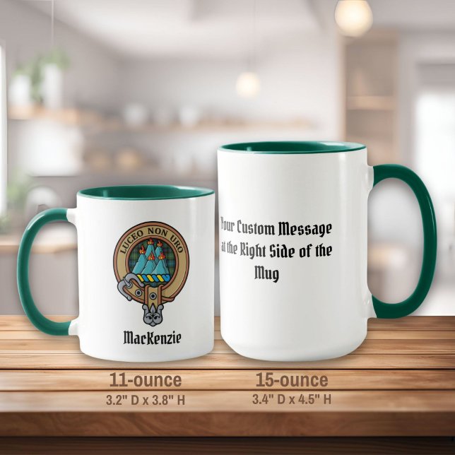Caneca Clan MacKenzie Crest Mug (Criador carregado)