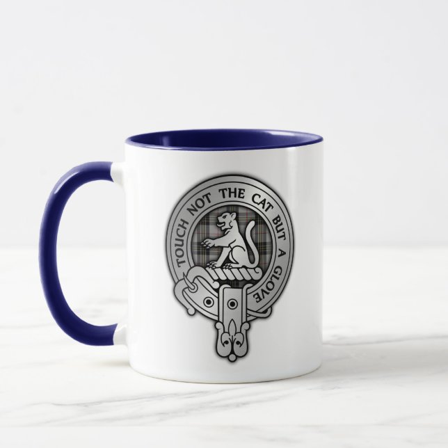 Caneca Clan MacPherson Crest & Tartan (Esquerda)