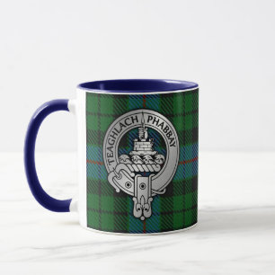 Caneca Clan Morrison Crest & Hunting Tartan Mug