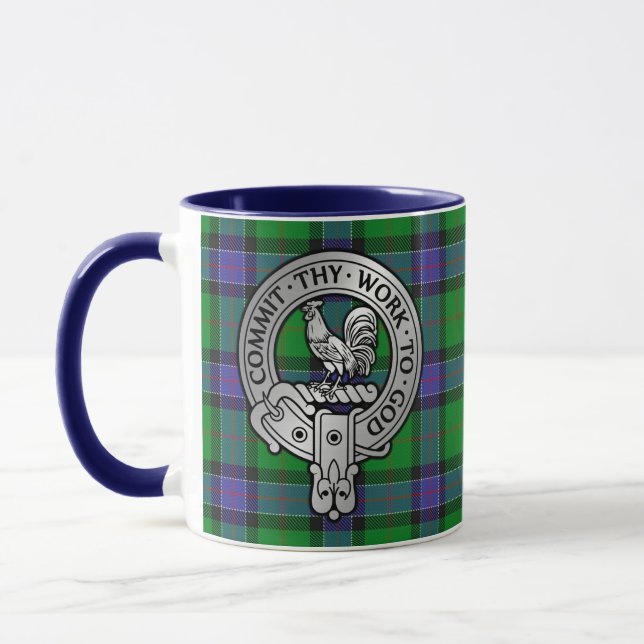 Caneca Clan Sinclair Crest & Hunting Tartan Mug (Esquerda)