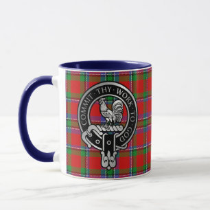 Caneca Clan Sinclair Crest & Tartan Mug