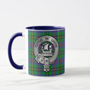 Caneca Clan Wood Crest & Tartan