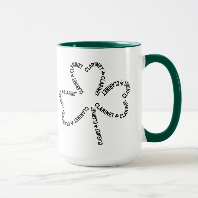 Caneca Clarinet Text Shamrock (Direita)