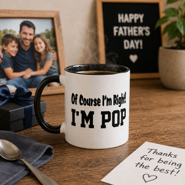 Caneca Claro que Estou Certo Presente Divertido para o Vo (Criador carregado)