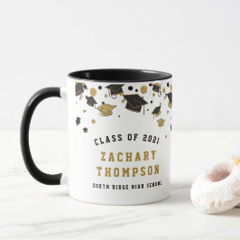 Caneca Classe de Formatação Dourada e Negra de 2021