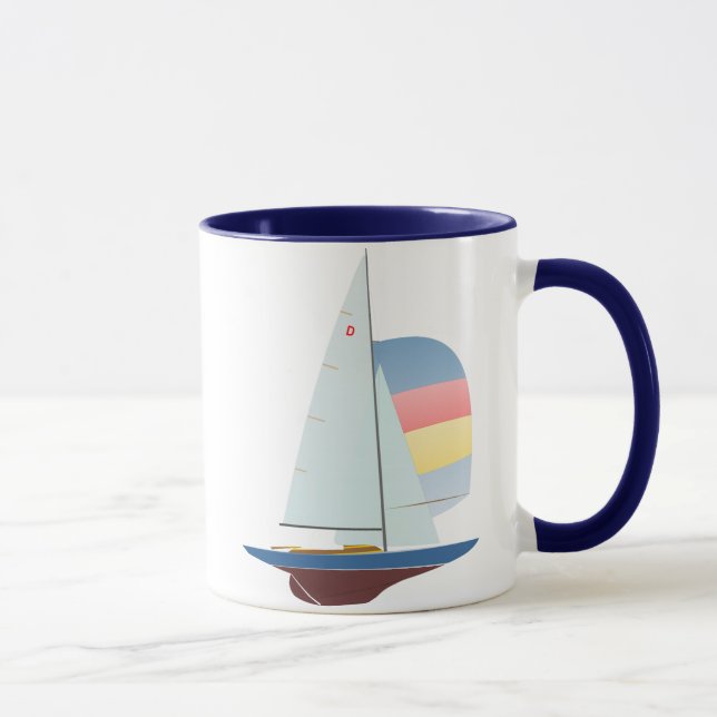Caneca Classe do dragão que compete o veleiro (Direita)