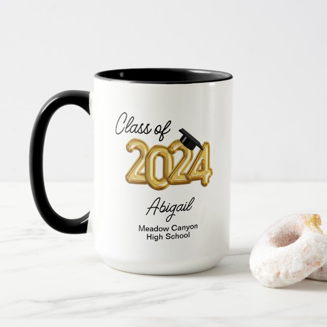 Caneca Classe Personalizada de Classe de Mais velho de Gr (Com Donut)