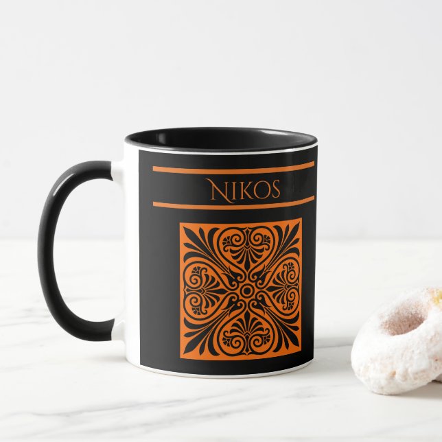 Caneca Classic Greek Inspired Personalized  (Com Donut)