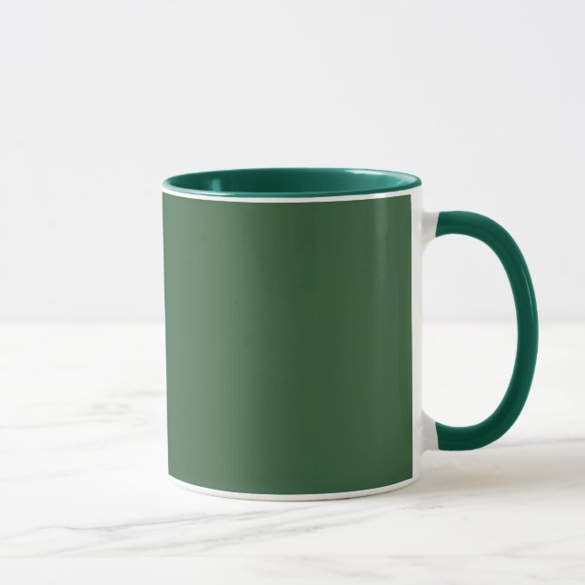 Caneca Classic Solid Hunter Green Mug for Everyday Use (Direita)
