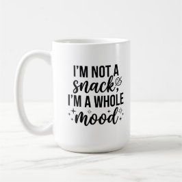 Caneca Clássica 15 oz Citação de Amante de Café Wh