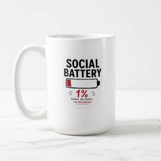 Caneca Clássica Bateria Social Baixa - Xícara Dive