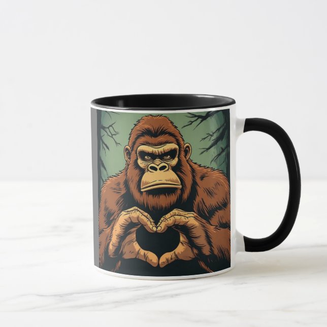 Caneca Clássica BIGFOOT LOVE, 330 ml (Direita)