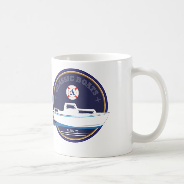 Caneca clássica de Albin 25 dos barcos (Direita)