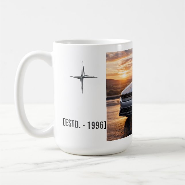 Caneca Clássica de Café com Carro Esportivo Modern (Esquerda)