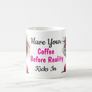 Caneca Clássica de Café Humorístico, 325 ml