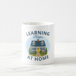 Caneca Clássica de Café 'O Aprendizado Começa em C