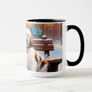 Caneca clássica de uma garota fofa com o DOG