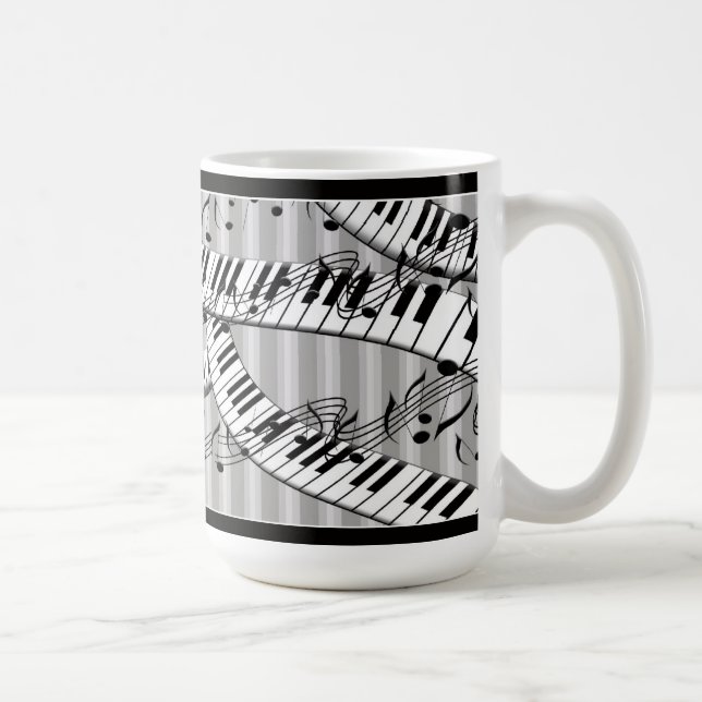 Caneca clássica do divertimento do teclado da (Direita)