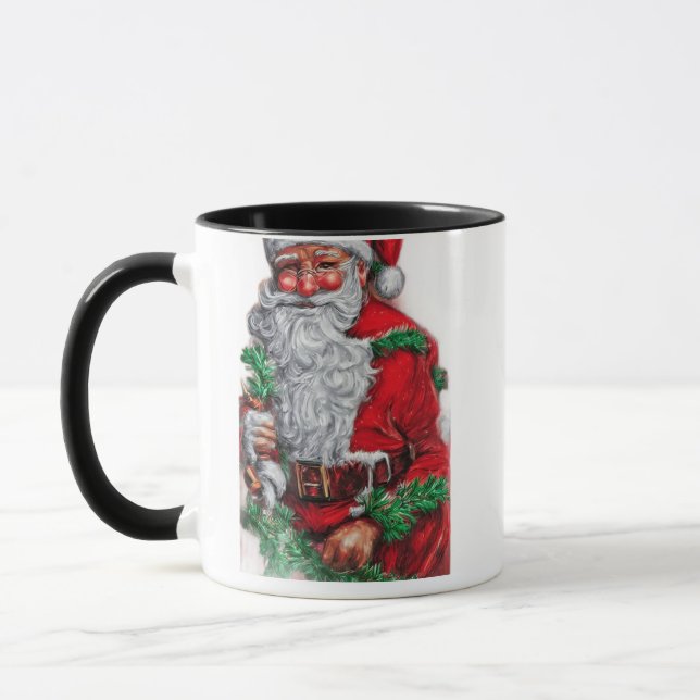 Caneca Clássica do Papai Noel, 11 oz (Esquerda)