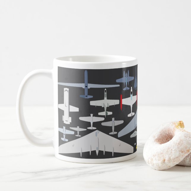 Caneca clássica dos aviões de Northrop (Com Donut)