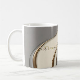 Caneca clássica no abstrato de na moda