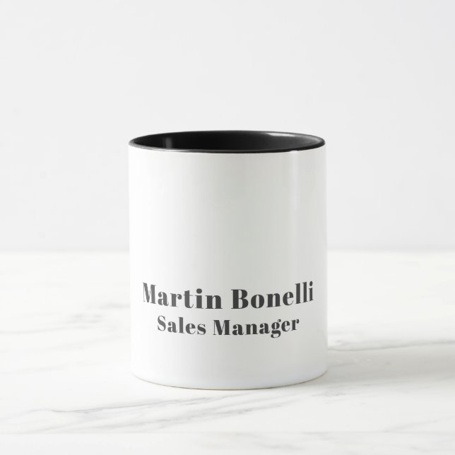 Caneca Classical Professional Own Name Information Simple (Centro)