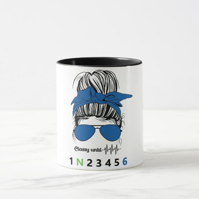 Caneca Clássico até... Motociclo Engraçado (Centro)