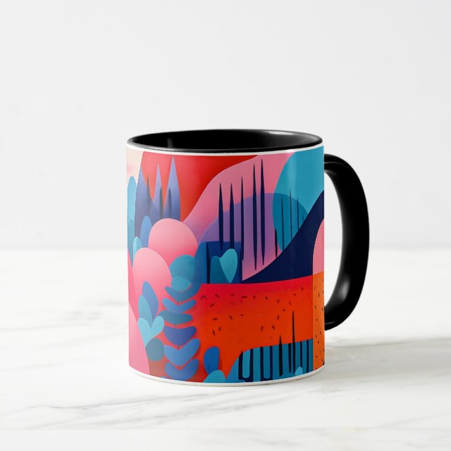 Caneca Clássico de Arte Moderna, 11 ou 15 oz (Frente Esquerda)