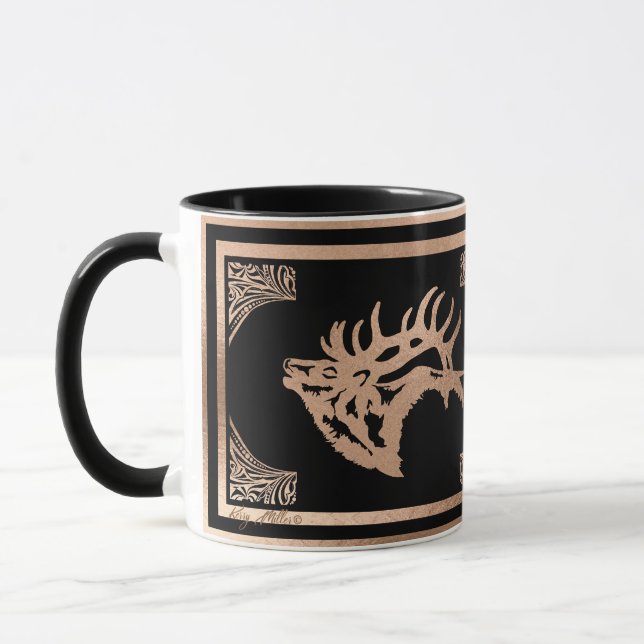 Caneca Clássico Majestoso Bull Elk (Esquerda)