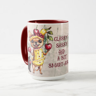CANECA CLASSY SASSY E UM POUCO SMART-ASSY