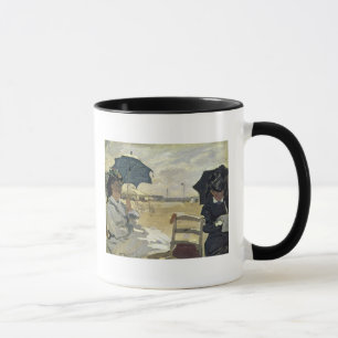Caneca Claude Monet a praia em Trouville, 1870