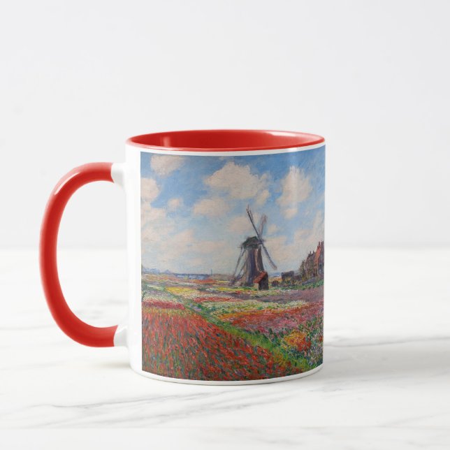 Caneca Claude Monet - Campo das Tulipas na Holanda (Esquerda)