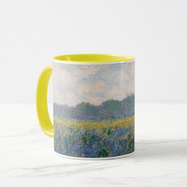 Caneca Claude Monet - Campo de Íris Amarelos em Giverny (Frente Esquerda)