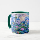 Caneca Claude Monet - Lírios Água, 1919, famosa pintura<br><div class="desc">Monet painting of Water Lily,  1919,  linda caneca de café de arte.</div>