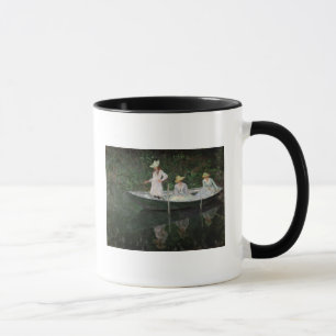 Caneca Claude Monet o barco em Giverny, c.1887