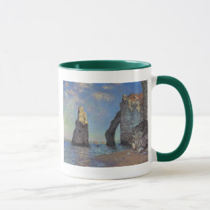 Caneca Claude Monet - Os Cliffs at Etretat 1885