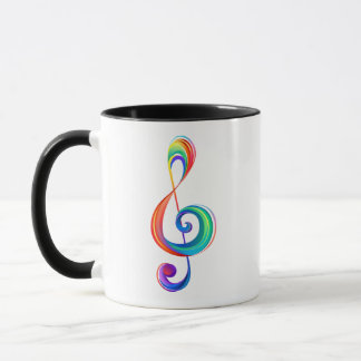 Caneca Clef (trecho de arco-íris)