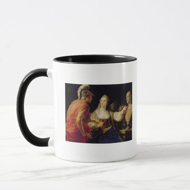 Caneca Cleopatra que mostra a Octavius o busto de Julius (Esquerda)