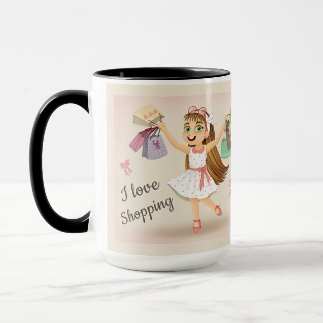 Caneca Cleo's "I Love Comprando" Mug (Esquerda)