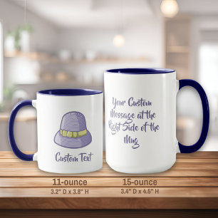 Caneca Cloche Hat Lilac Mug
