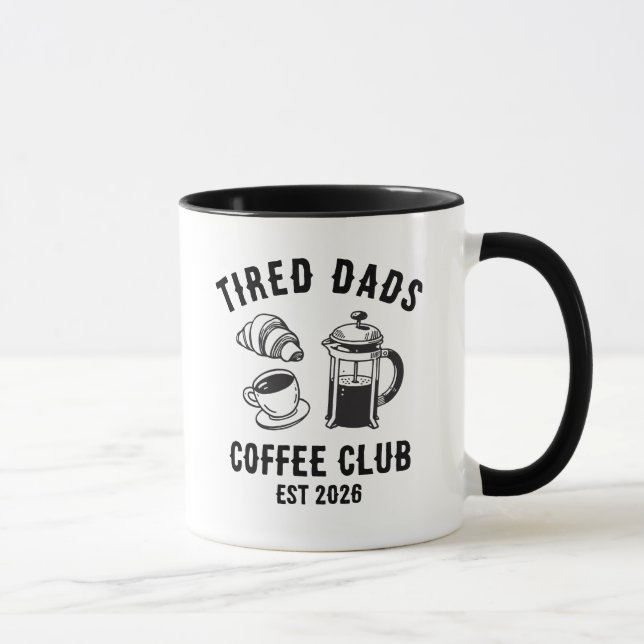 Caneca Clube de Café dos Pais Cansados e Divertidos Perso (Direita)