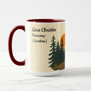 Caneca Clube de Caminhada Retro Estético Presente Persona