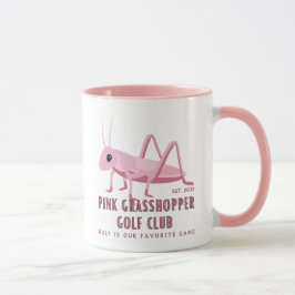 Caneca Clube de Golfe de Gafanhoto Rosa