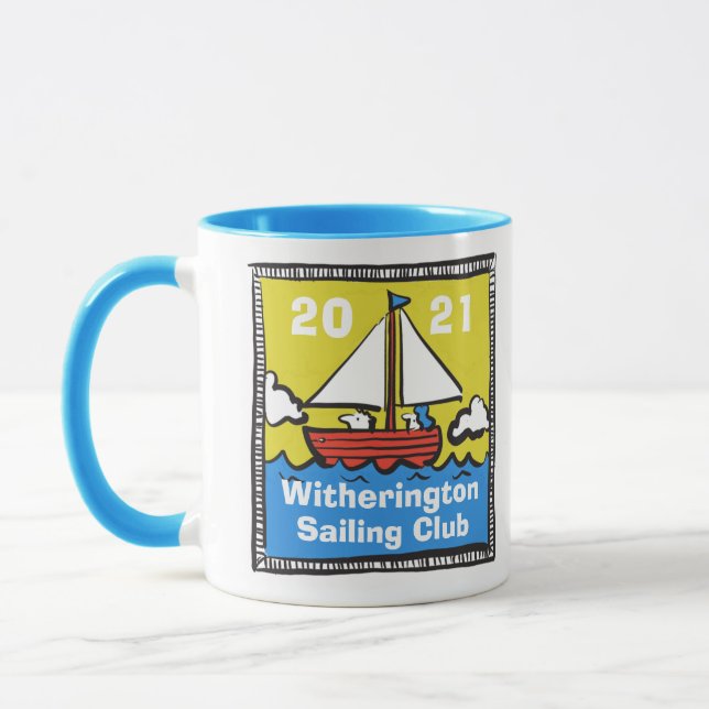 Caneca Clube de Navegação Divertido Lembrança (Esquerda)