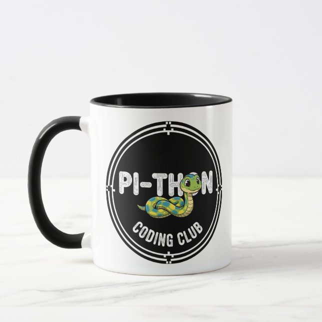 Caneca Clube de Programação Python Programador (Esquerda)