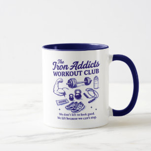 Caneca Clube de Treino Dito Divertido de Rato de Academia