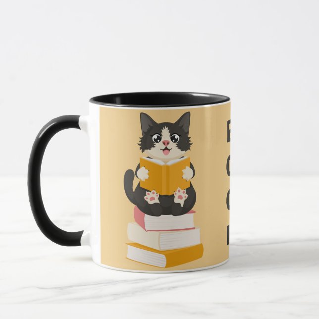 Caneca Clube do Livro Kawaii de Volta às Aulas Desenho de (Esquerda)