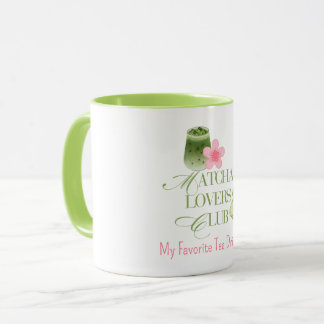 Caneca Clube dos Amantes de Matcha Macarons de Chá Verde
